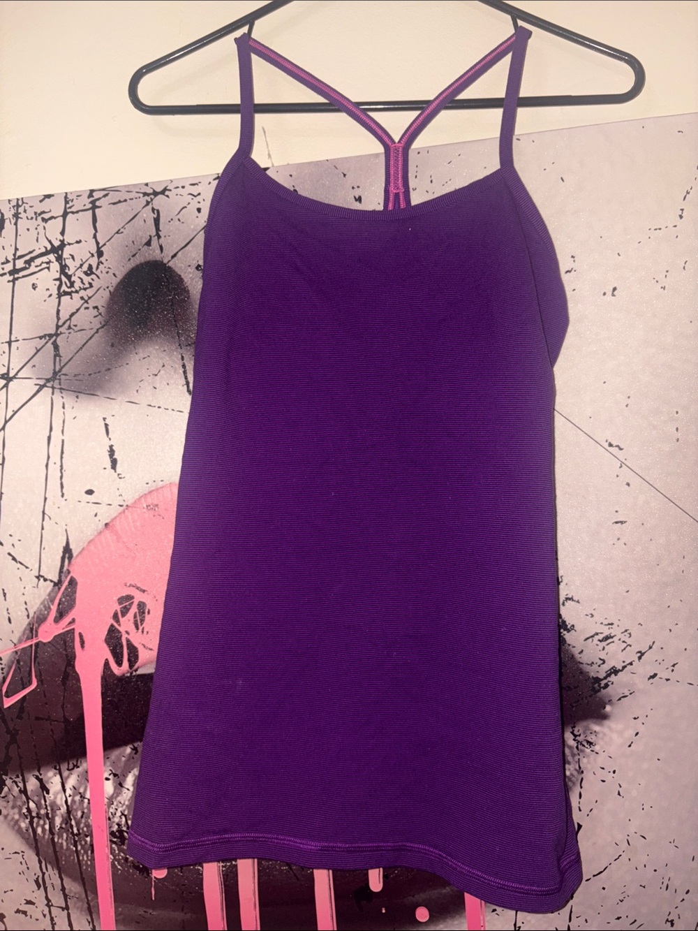 Purple Strappy Tank Top
